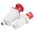 380-415V 63A Electrical Cord Connector - Waterproof 3P+N+E 5 Pin Power Socket for 6-16mm² Cable