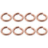 M8 Copper Split Lock Washer, 8Pcs Spring Sealing Ring Gasket