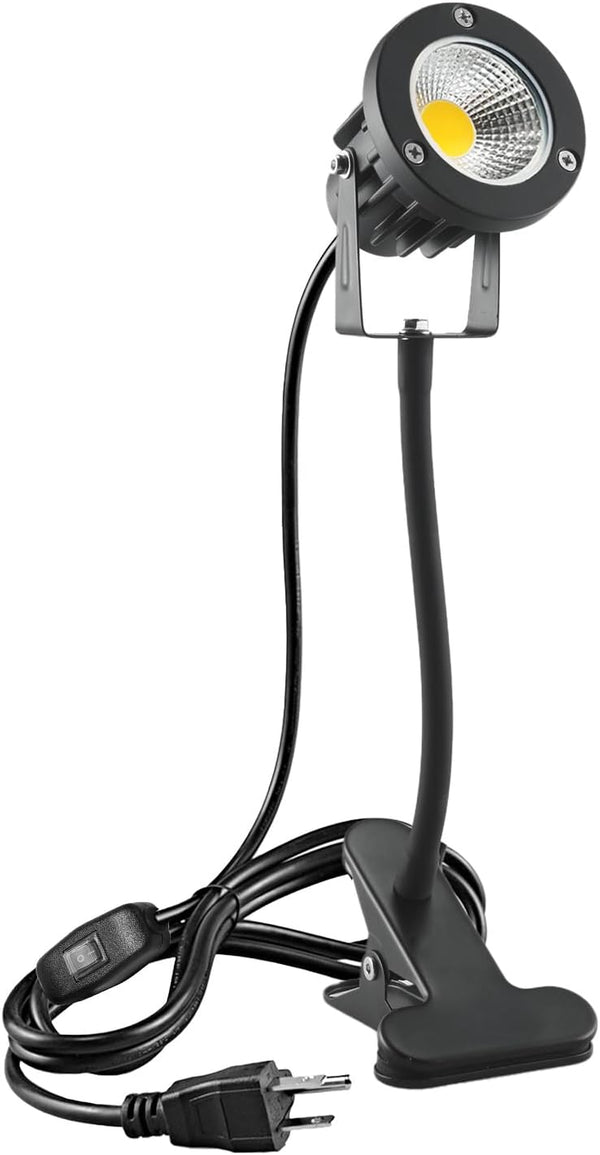 Taysing LED Spot Lights Plug in Outdoor Indoor Light 7W 6000K 9.8ft