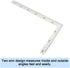 90 Degree Right Angle Finder, Stainless Steel Ruler, Easy Read Measurement Layout Template Tool (300mm x 150mm)