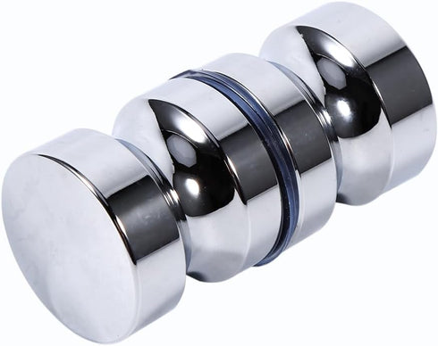 Glass Door Handle, Aluminum Alloy Drawer Knob, 1.1 Dia Single Glass Bathroom Shower Cabinet Door Handle
