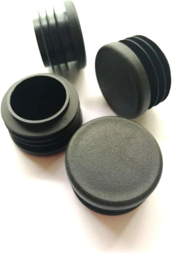 12 Pack 1 1/4 Inch Round Plastic Plug, Pipe Tubing End Cap, Glide Insert Furniture Finishing Plug for Round Metal Tube
