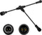 9.8FT Outdoor Extension Cord, 2 Core 2 Pin Black Plastics, IP65 T Shape Tee Connector for Landscape Lights