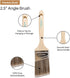 Vermeer Paint Brushes 3-Pack - 2.5" Angle Sash Brushes for All Latex and Oil Paints & Stains