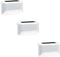 IdeaWorks Automatic Solar Deck Lights, Wireless Path Lighting - Set of 3, White