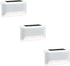 IdeaWorks Automatic Solar Deck Lights, Wireless Path Lighting - Set of 3, White