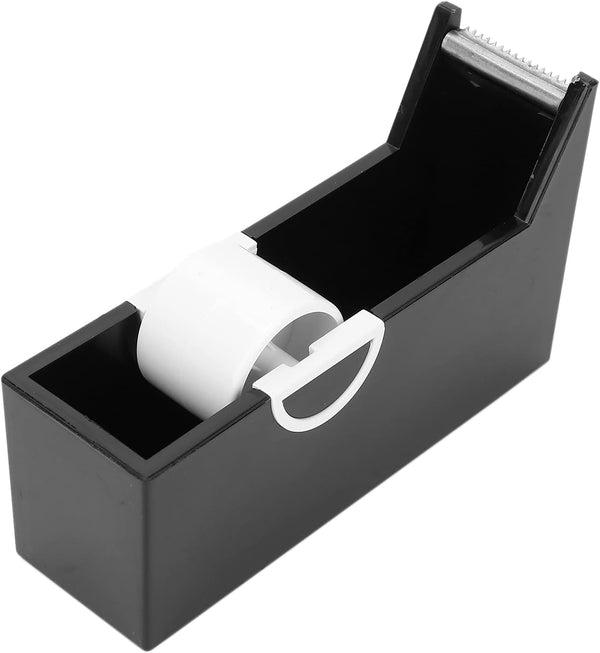 Eyelash Tape Dispenser Holder, Portable Desktop Tape Cutter for Home Salon Eyelash Extensions Supplies (Black)