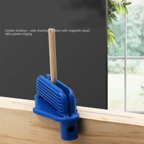 1 Piece Center Scriber Line Scriber, Woodworking Marking Offset Tool, Center Mark Finder for Standard Wooden Pencils