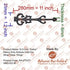 10.9 Inch False/Faux/Dummy (2 Pack, Adonai Hardware Izehar Heavy Duty Antique Cast Iron Strap Hinge Fronts Black Powder