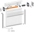HUIYEETEX 110V/220V AC Hardwired Wall Controller | Roller Shutter Switch for Tubular Motors, Roller Shutters & Awnings