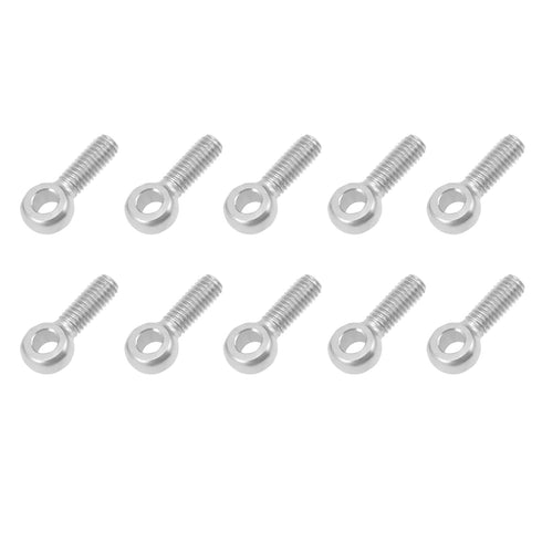 Shoulder Swing Lifting Bolt (M6x20mm) 10Pcs, 304 Stainless Steel Eye Bolts for Home Renovation, Pipeline Gate Valves