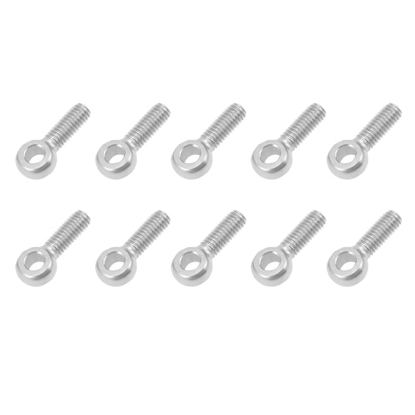 Shoulder Swing Lifting Bolt (M6x20mm) 10Pcs, 304 Stainless Steel Eye Bolts for Home Renovation, Pipeline Gate Valves
