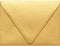 LUXPaper A2 Contour Flap Invitation Envelopes | Gold Metallic | 4 3/8" x 5 3/4" | 80lb. Text | 50 Qty