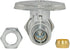 Eastman Quarter-Turn Straight Stop Valve, 5/8 Inch OD Compression Inlet x 3/8 Inch OD Compression Outlet, Chrome Plated