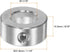 HARFINGTON 11/16" Bore Shaft Collar, 304 Stainless Steel Set Screw Collars, 1-1/4" OD, 9/16" Width for Wheel Barrow Axle