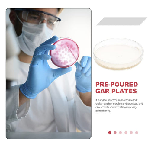 Agar Plates: Prepoured Nutrient Agar Petri Dishes, 10 pcs Growth Medium for Mushrooms & Science Fair Projects Supplies