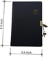 Vintage 365 Journal With Lock And Key A5 Blank Page Notebook Black Hardcover Diary Journal For Women, Men, Adults by XIAMUY