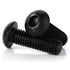 1/4-20 x 3/4" Button Head Socket Cap Screws, Allen Socket Drive, Black Oxide, Alloy Steel, 25 PCS