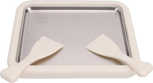 2 Frozen Zerodis Rolled Ice Cream Maker Ice Cream Machines Freeze Plate with Scrapers Ideal for Making Rolled Soft