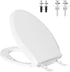 Hibbent Elongated Toilet Seat with Oval Cover, Soft Close Toilet Seat, Easy