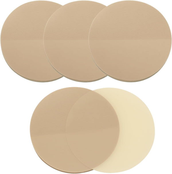 ONLYKXY 4 Pack Round Clear Sticky Notes, 1.77inch, Waterproof Self-Stick Book Tabs, 200 Sheets