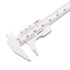uxcell Vernier Caliper, 80mm 3 Inch Metric Mini Double Scale Plastic Ruler for Inside Outside Depth, 4 Pieces