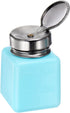 Solvent Alcohol Dispenser 120ml(4oz) Push Down Liquid Dispenser Pump with Stainless Steel Lid for Acetone Cleanser