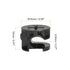 Cam Lock Nut for Furniture, 12pcs 15x12mm Joint Connector Locking Nuts Furniture Connecting Cam Fittings, Black