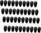 40pcs Black Ear Protector Caps for Hair Dyeing Reusable Heat-Resistant Ear Covers