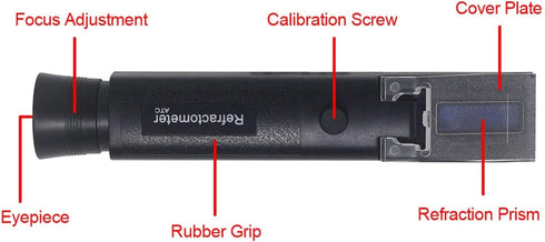 VGVGV 1.000-1.070SG Brix Refractometer, Refractometer Sea Salinity Meter Salt Water Concentration Aquarium Handheld
