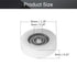 MroMax Roller Idler Bearing Pulley, 6 x 30 x 9mm Sliding Conveyor Nylon Wheel with 626Z Bearing, 4Pcs