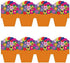 Hygloss Products Flower Pots Die-Cut Bulletin Board Border – 3 x 36 Inch, 12 Pack