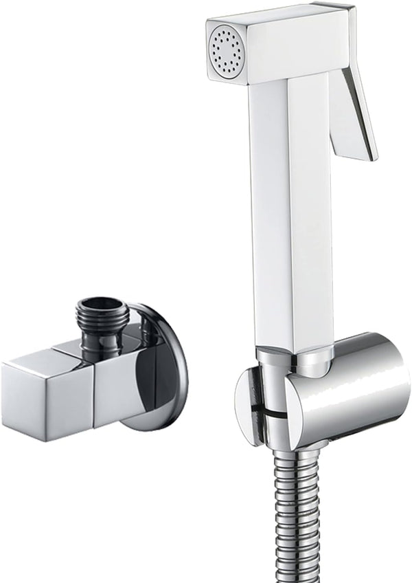 ZLOCYIVHE Handheld Sprayer Kit, Brass Toilet Handheld Bidet Cloth Diaper Sprayer Set, Bidet
