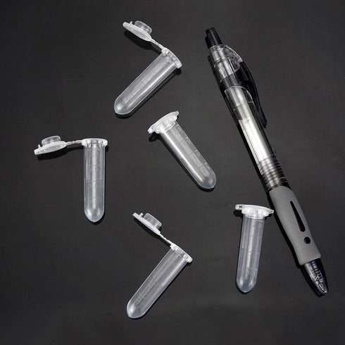 2ml Microcentrifuge Tubes, 500pcs EO Sterilized Plastic Vials with Caps for Sample Storage without Leakage