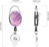 Heavy Duty Retractable Badge Reel with Carabiner, Cute Badge Holder ID Name Badge Reels for Office