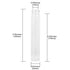 30ml Glass Clear Test Tubes with Screw Caps and Plastic Stoppers, Leak-Proof Flat Test Tubes, 12PCS