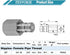 TEXVOKIE PD342 1/8" 1/4"-18 1.63" Test Port and Diagnostic Equipment Quick Nipple with Female Pipe Thread, Fits for PD