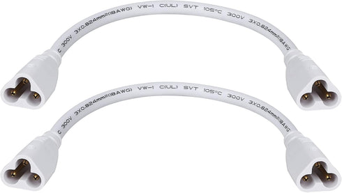 SinLoon UL-LP Certification T5 T8 LED Tube Connector Adapter Cable Wire 8.5 inch Male to Male Extension Cord (2-Pack