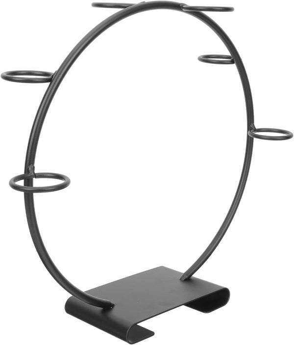 HOMSFOU Ice Cream Cone Stand Iron Art Dessert Display Stand Dark Buffet