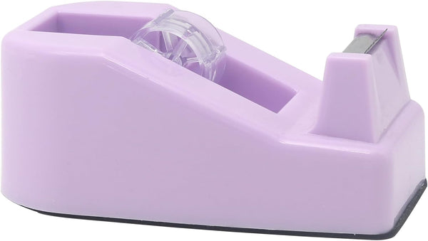 SHOIKOM Stylish Desktop Tape Dispenser, Cute Office Tape Dispenser with Non-Skid Base, Macaron Purple