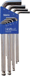 EKLIND 13709 Bright-Ball-Hex-L Key Allen Wrench - 9pc Set Metric MM Sizes 1.5-10 Long Series