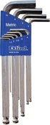 EKLIND 13709 Bright-Ball-Hex-L Key Allen Wrench - 9pc Set Metric MM Sizes 1.5-10 Long Series