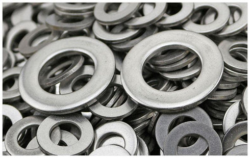 Beduan 1/4" ID x 1/2" OD Flat Washer, Stainless Steel 304, Plain Finish, Pack of 110