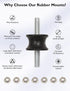 M8 Rubber Waisted Vibration Isolation Mounts, Anti Vibration Isolator Mounts for Motors and Compressors