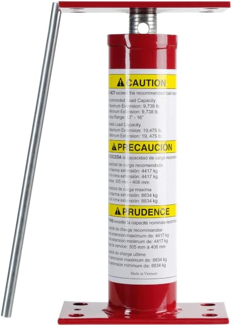 Adjustable Basement Support Jack, 12-16 Inch Height Range for Floor Leveling and Cellar Ceiling
