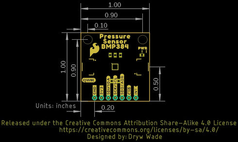 SparkFun Pressure Sensor - BMP384 - Qwiic Environmental Sensor - BMP384 Digital Pressure Sensor