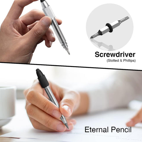 Mens Gifts Stocking Stuffers, 10 in 1 Multitool Pens, Fathers Day Gadgets for Office and Coworkers