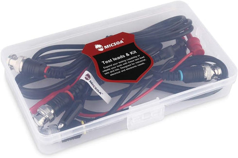 Oscilloscope Probes - BNC to Alligator Clips, Mini Test Clips & BNC Cables (3 Pack)