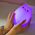 7-Color Cat Night Light, USB Rechargeable Silicone Cute Night Light for Kids Baby Children, Changing LED Cat Lamp