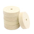 Luo ke 5 Pcs 3'' Compressed Wool Polishing Wheel, 3/8 Inch Arbor Hole Buffing Wheels for Grinders